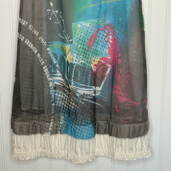 Soggo Collection artsy midi shift dress size S - Picture 3 of 8